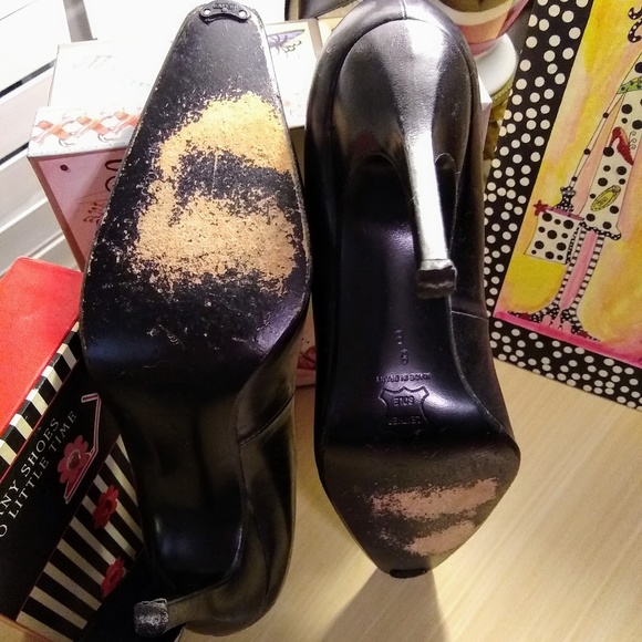 Charles David Black Ankle Strap Heels - Picture 5 of 5